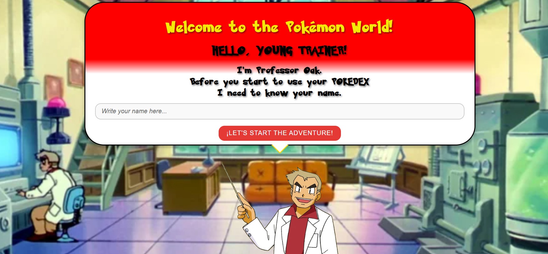 Vista de Pokédex